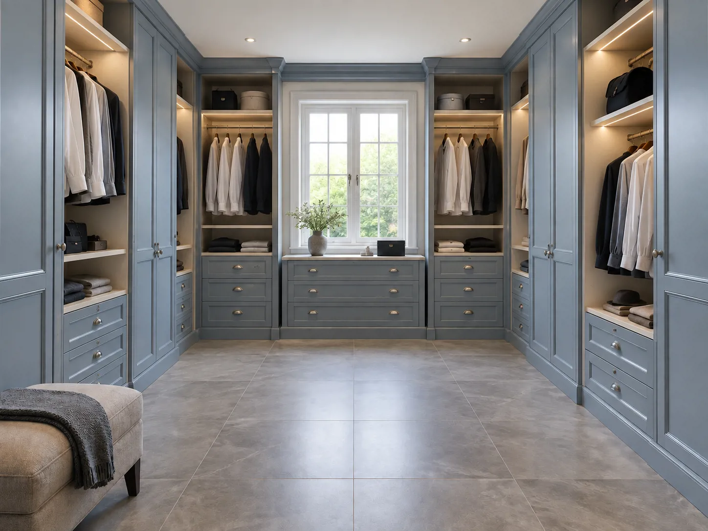 Hasil setelah dikerjakan — Walk-in Wardrobe Klasik di BSD City