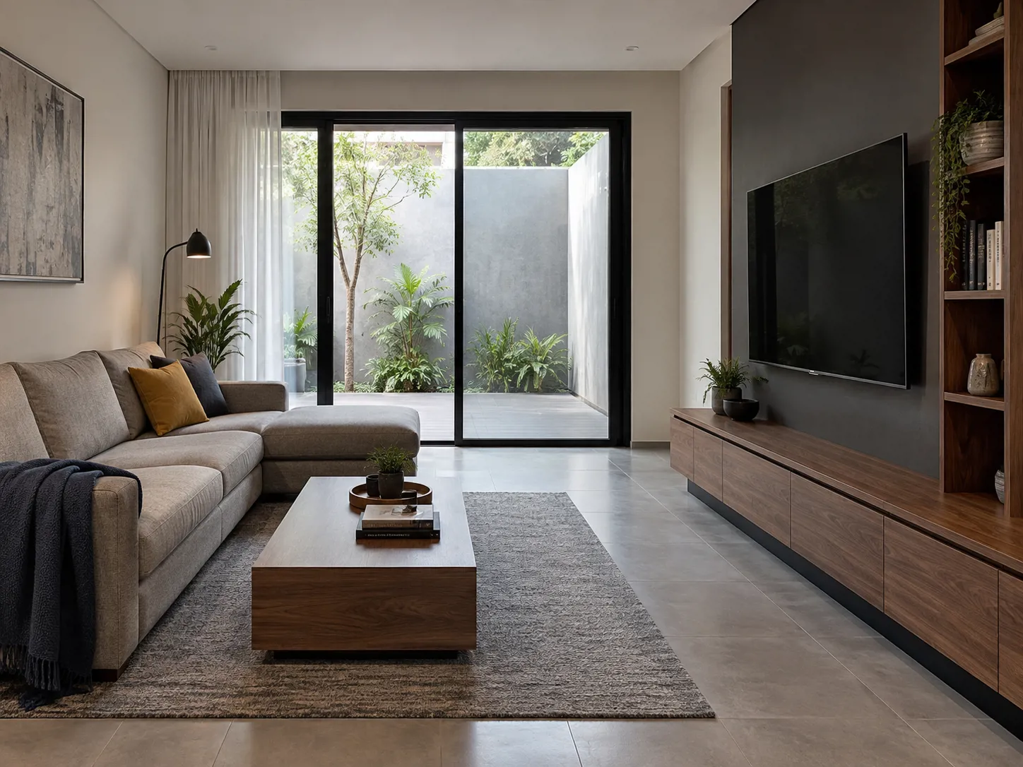 Ruang Keluarga Modern di Tangerang Selatan